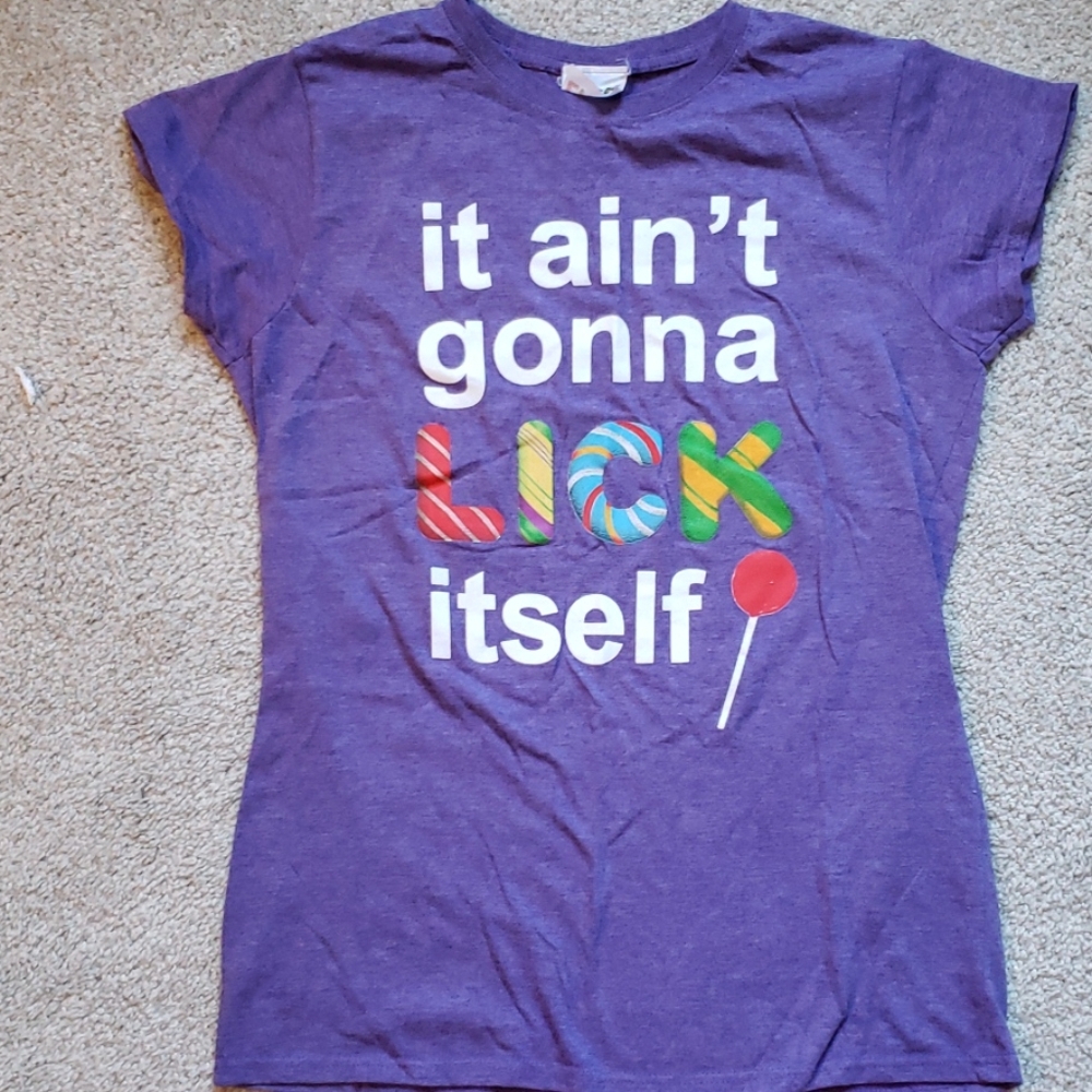 Lick... purple shirt